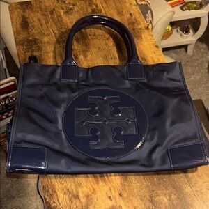 Tory Burch Navy Tote Bag